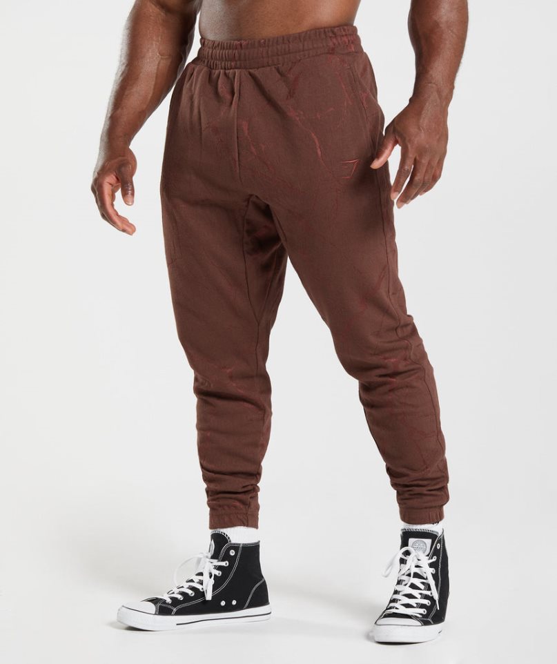 Men\'s Gymshark Power Jogger Brown | NZ 7DYAGJ